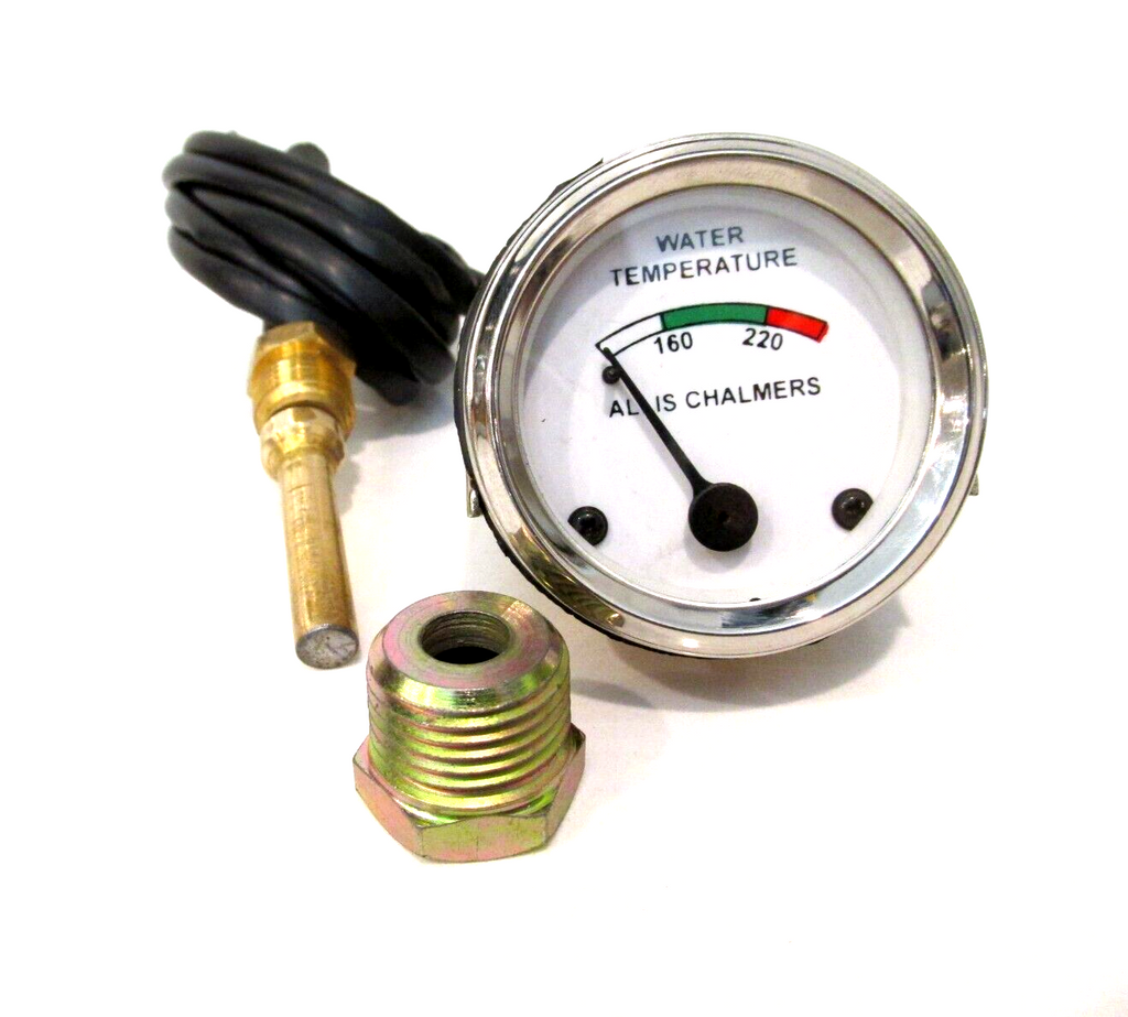Allis Chalmers Temperature Gauge – Fits WD45 Diesel, D10-D19 Gas/Diesel, 1948-1967, Aftermarket New