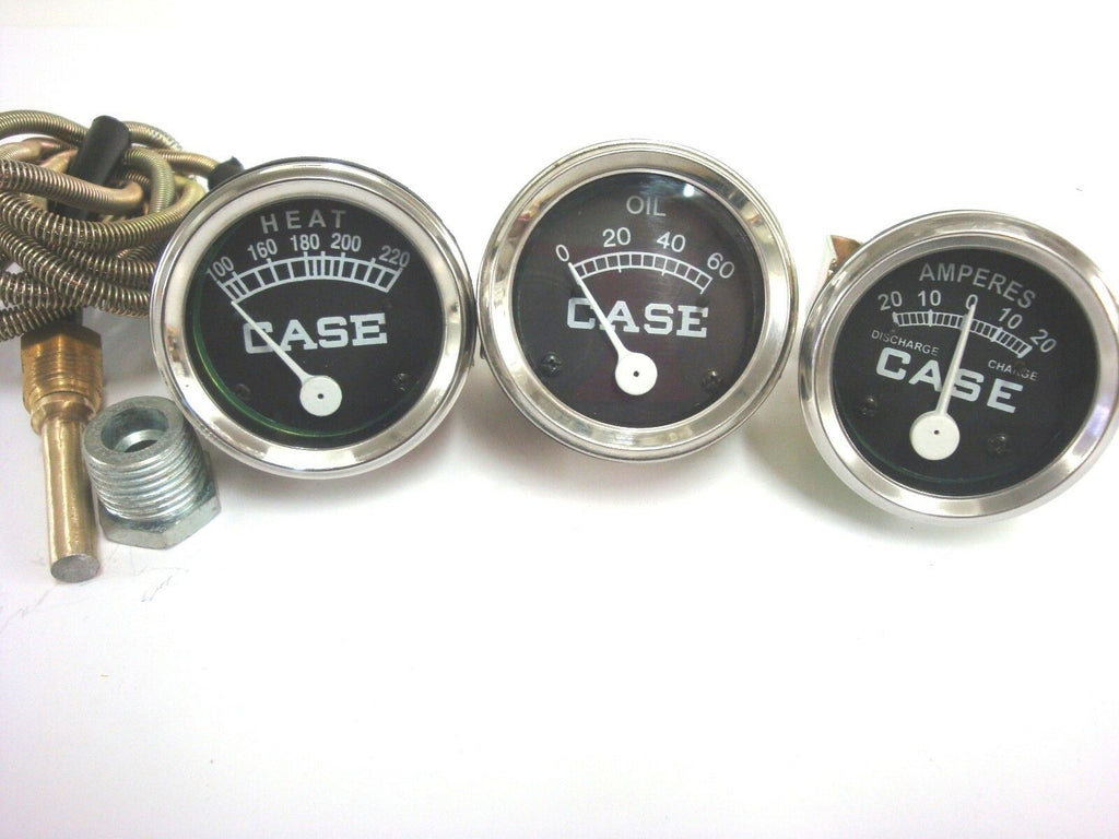 Amp Temp Oil Gauge Set for Case Tractor Model D DC LA S SC VAC 400 500 ...