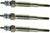 3x Heater Glow Plugs fits Case IH Ford Tractors Shibaura SBA185366060