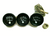 Replacement Temperature, Oil Pressure, Amp Gauge Black Set will fit John Deere